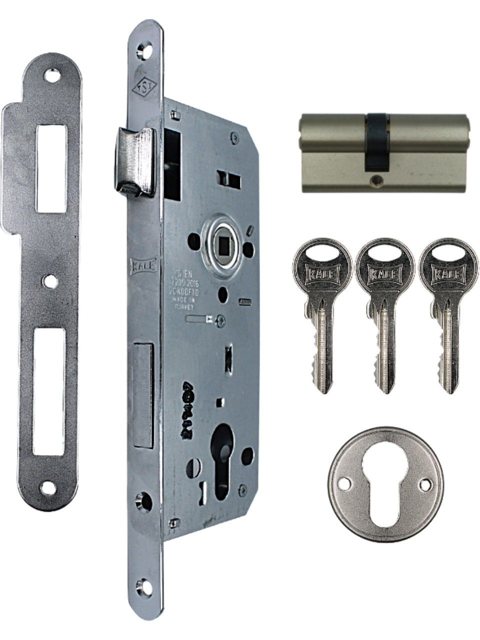 Kale Kilit 1520RP  45 mm Krom Oval