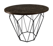 Ahşap  Yuvarlak  Sehpa Ceviz Rengi 67 cm.