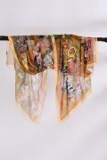 Xiangyun Gazlı Bez Eşarp Dijital Baskı 72x90 cm. K105343