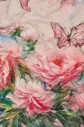 Xiangyun Gazlı Bez Eşarp  Dijital Baskı 72x90 cm. K105326
