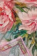 Xiangyun Gazlı Bez Eşarp  Dijital Baskı 72x90 cm. K105326