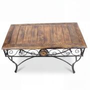 Eskitme Ahşap Dikdörtgen Sehpa  83x45x47 cm.