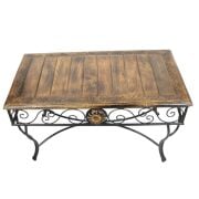 Eskitme Ahşap Dikdörtgen Sehpa  83x45x47 cm.