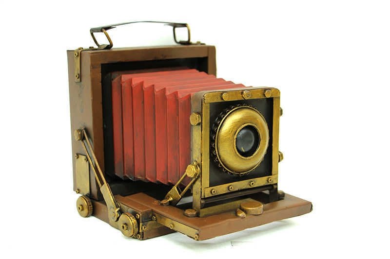 Dekoratif Metal Fotoğraf Makinesi C0262