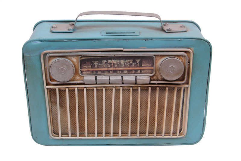 Dekoratif Metal Radyo Kumbara 1210B-1101