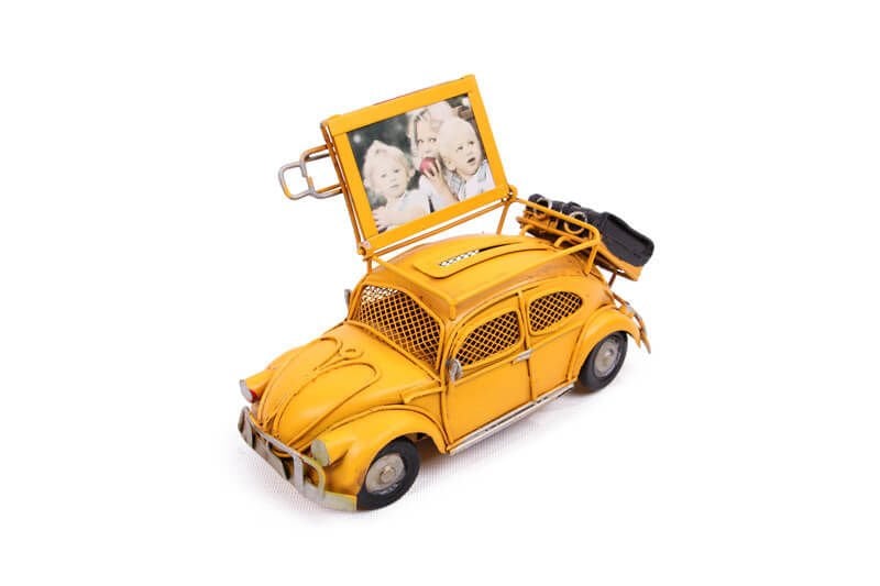 Dekoratif Metal Araba Çerçeveli ve Kumbaralı 1210E-3396SS