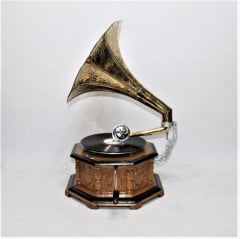 Sekizgen Gramofon Oymalı 41CB