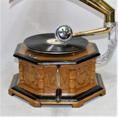 Sekizgen Gramofon Oymalı 41CB