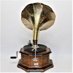 Sekizgen Gramofon Oymalı 41CB