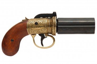 Denix 6 VARİL PEPPER-BOX REVOLVER, İNGİLTERE 1840 DNX5071