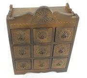 Ahşap Masa Üstü Şifonyer Takı Kutusu Mücevherlik  45x35 cm.