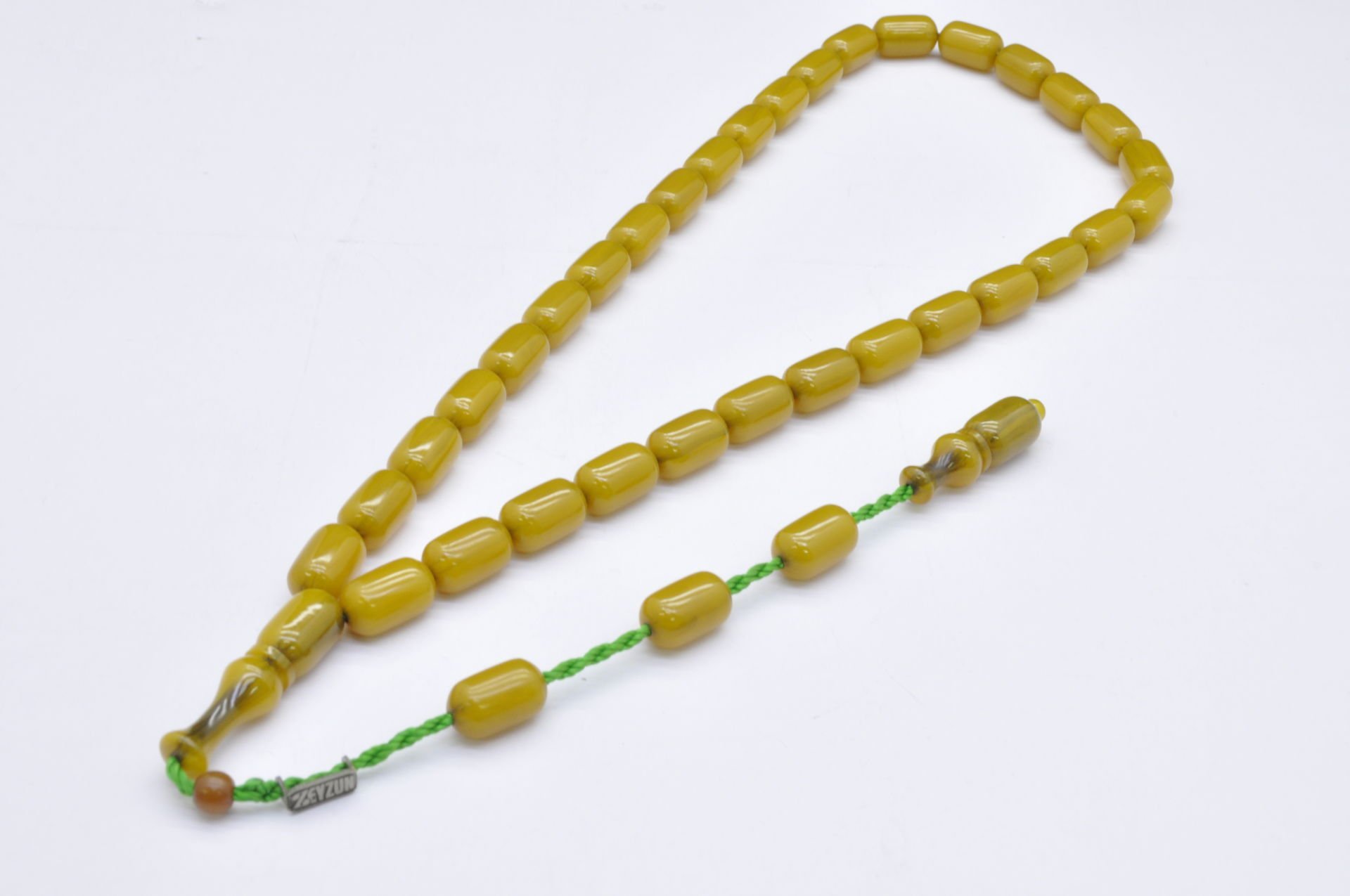 Sıkma Kehribar Zeyzun Model Tesbih Kapsül Kesim (Khr-12046)