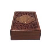 Ahşap Oymalı Kutu 25x14 cm. K106A