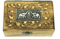 Eskitme Ahşap Antik Kutu 15x6x10 cm. 197/C