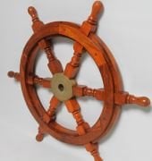 Otantik Çarşı Ahşap Dekoratif  Dümen 24'' K02