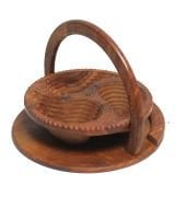 Ahşap Katlanır Şekerlik Meyvelik Büyük Boy