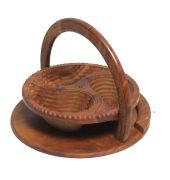 Ahşap Katlanır Şekerlik Meyvelik Büyük Boy