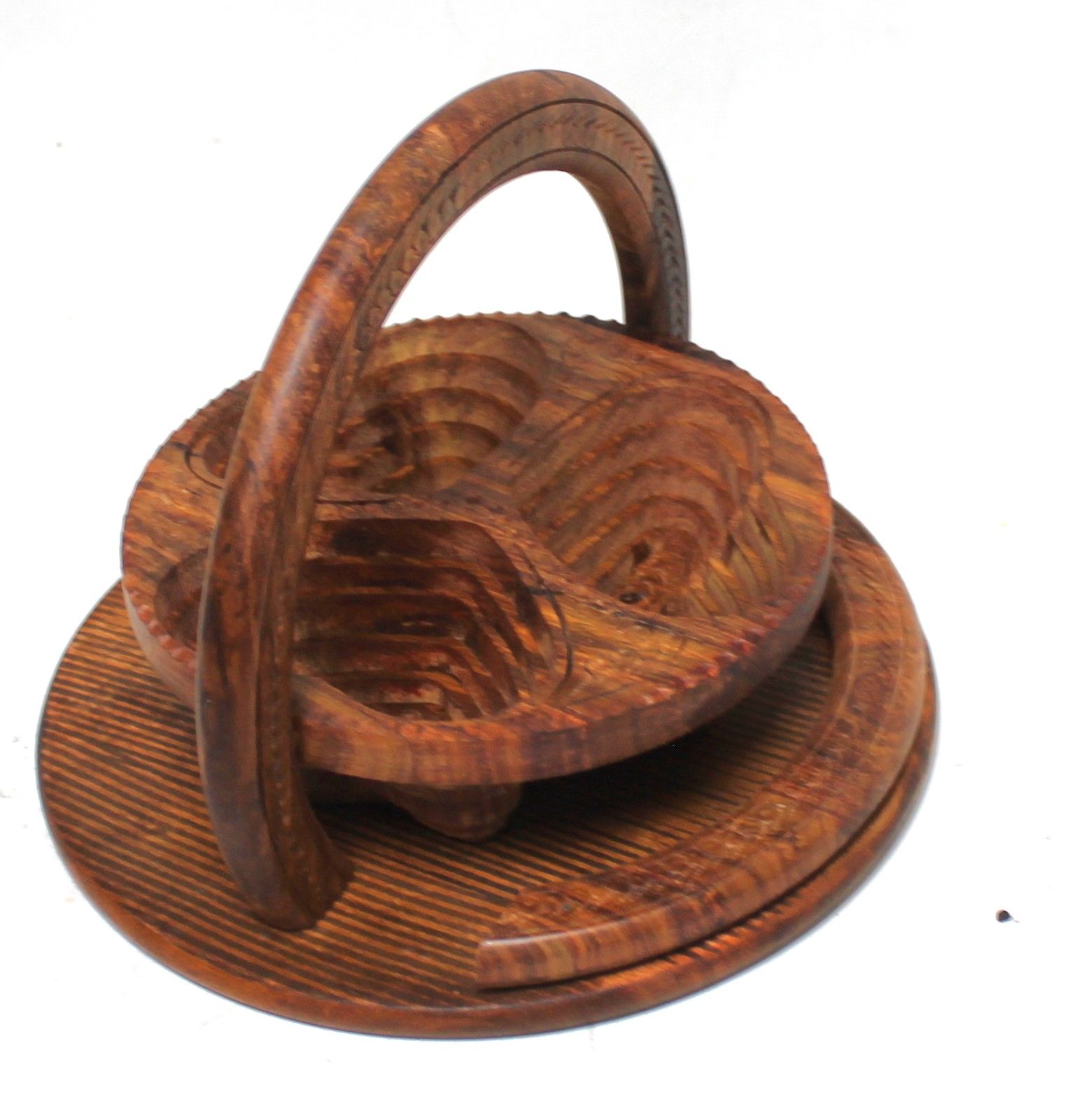 Ahşap Katlanır Şekerlik Meyvelik Orta Boy