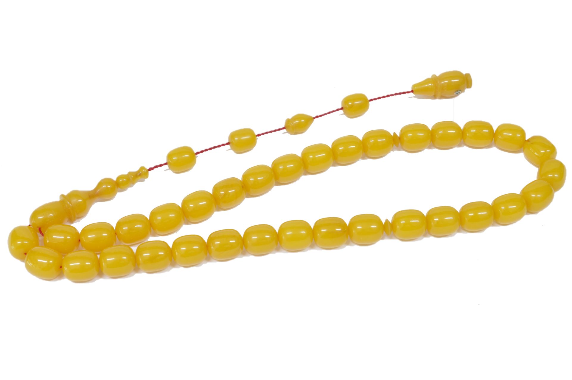 Sıkma Kehribar Tesbih 9*11 mm (khr-10955)