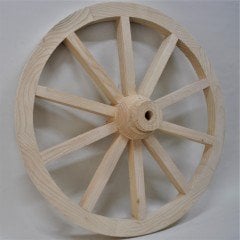 Otantik Çarşı Ahşap At Arabası Tekeri 70 cm. Duvar Dekoru