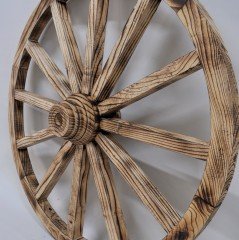 Otantik Çarşı Ahşap At Arabası Tekeri 80 cm.