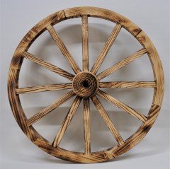 Otantik Çarşı Ahşap At Arabası Tekeri 80 cm.