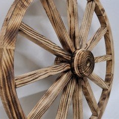 Otantik Çarşı Ahşap At Arabası Tekeri 80 cm.