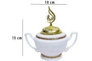 Otantik Çarşı Seramik Buhurdanlık  Beyaz Renk C1021