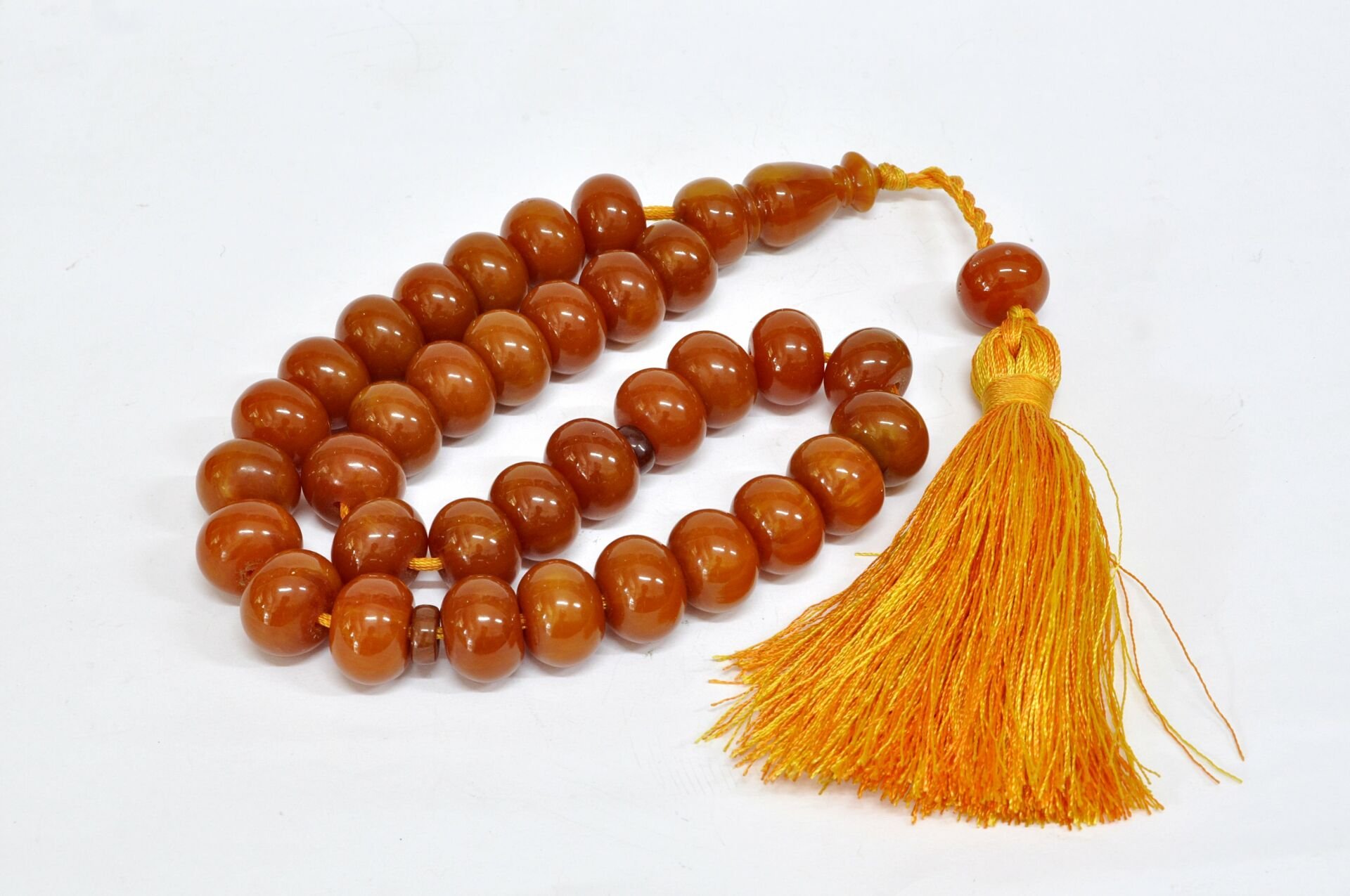 Sıkma Kehribar Tesbih 11*15 mm (skt-90117)