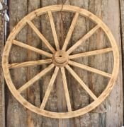 Otantik Çarşı Ahşap At Arabası Tekeri 120 cm.