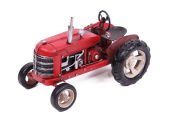 Dekoratif Metal Traktör   Kırmızı Renk 0604E-172