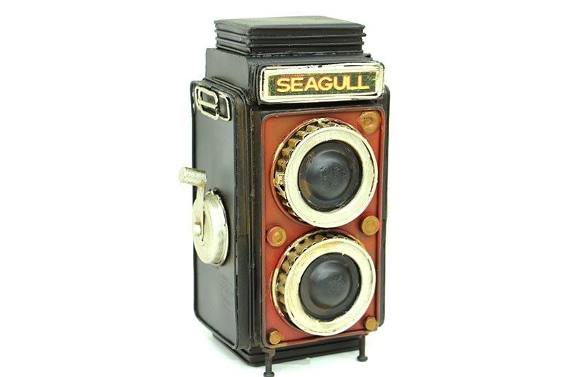 Dekoratif Metal Fotoğraf Makinesi Kumbara C0323-1