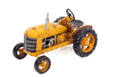 Dekoratif Metal Traktör   Sarı Renk 0604E-173