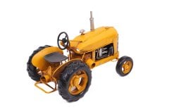 Dekoratif Metal Traktör   Sarı Renk 0604E-173