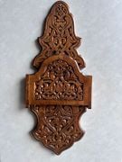 Ahşap Oymalı Kavukluk Lambalık  72x32x24 cm.