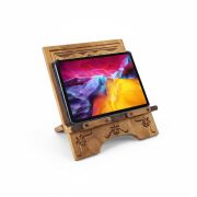 Otantik Çarşı Ahşap Oymalı Masa Üstü Tablet Tutucu Rahle