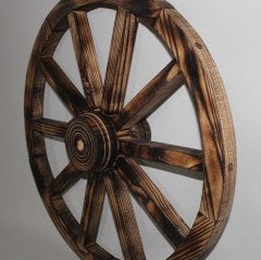 Otantik Çarşı Ahşap At Arabası Tekeri 70 cm.