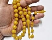 Sıkma Kehribar Tesbih İstanbul Kesim 13*14 mm (khr-13024)