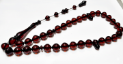 Ateş Kehribar Tesbih İstanbul Kesim 13*15 mm (khr-13026)