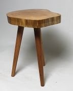 Doğal Ahşap Sehpa 32x45 cm Ahşap Ayaklı