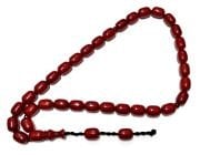 Sıkma Kehribar Tesbih  13*18 mm (khr-13035)