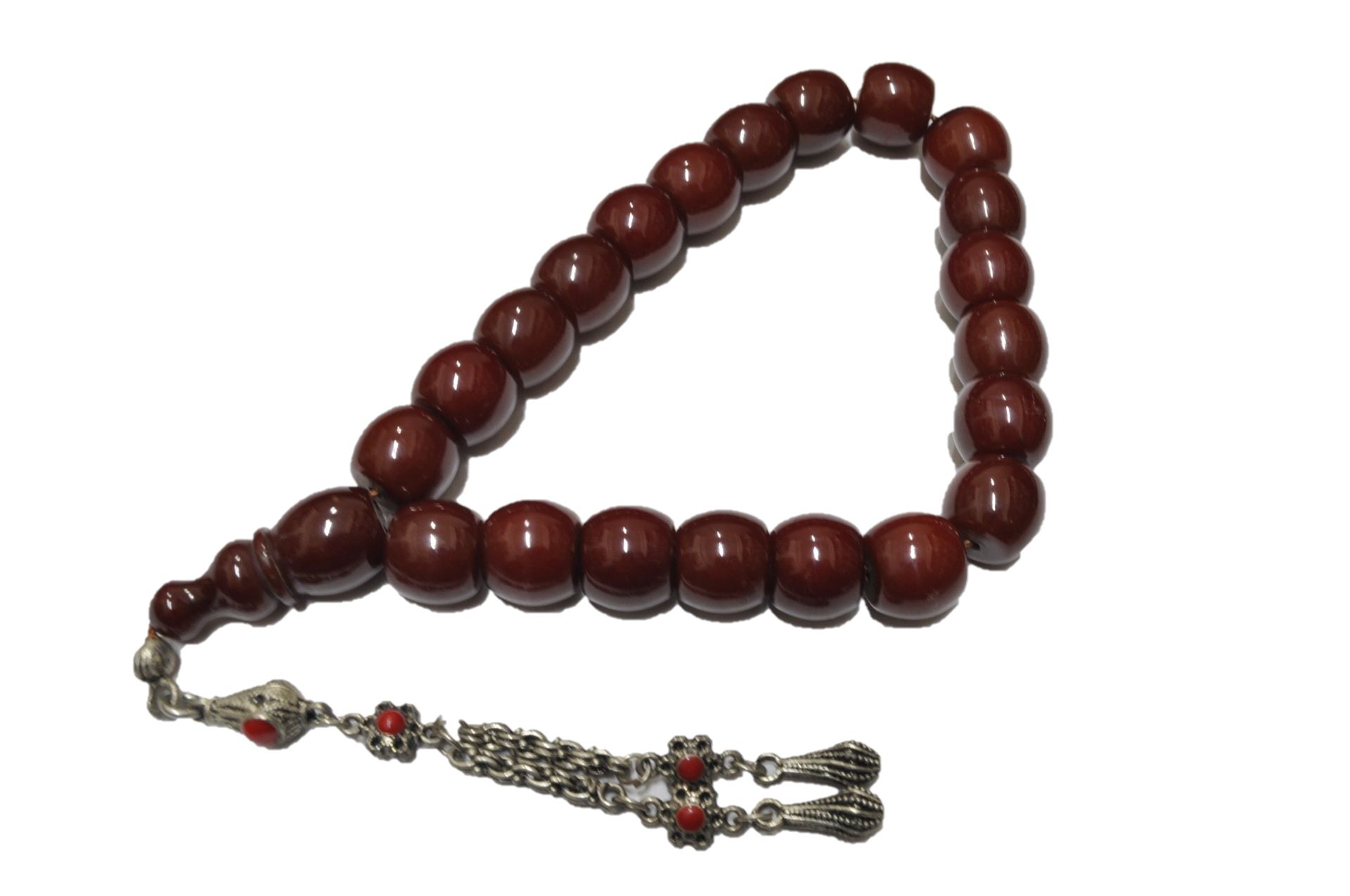 Sıkma Kehribar Tesbih  12*14 mm (khr-13040)