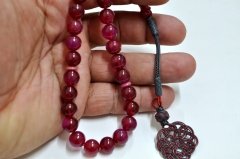 Sıkma Kehribar Tesbih Basık Küre Kesim (khr 10318)