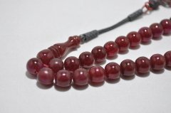 Sıkma Kehribar Tesbih Basık Küre Kesim (khr 10318)