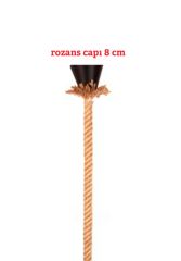 Otantik Çarşı Halat Avize Tekli Sarkıt 65 cm.
