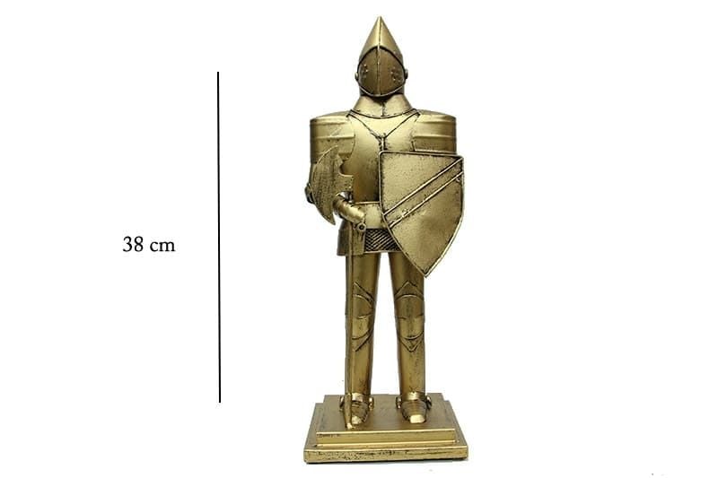 Dekoratif Metal Şovalye Gold K0479