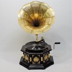 Gramofon Sekizgen Bronz Rozetli 5230