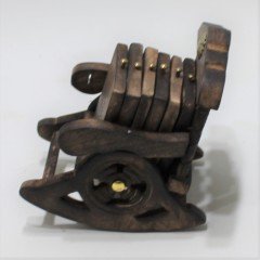 Eskitme Ahşap Sandalye Bardak Altlığı