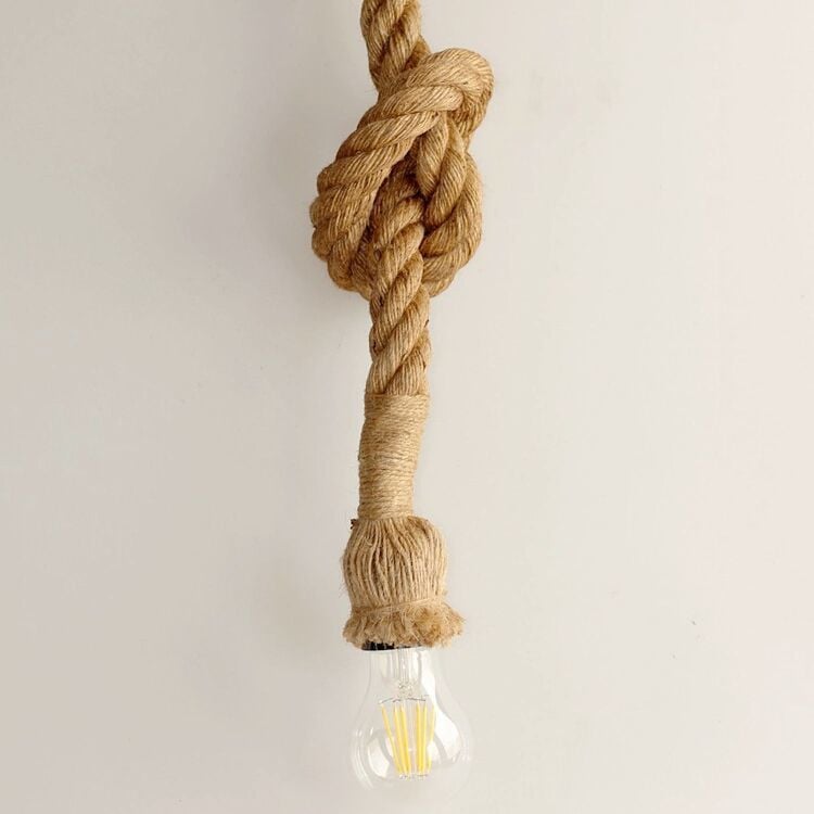 Otantik Çarşı Halat Avize Tekli Sarkıt 125 cm.