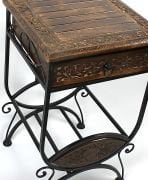 Ahşap Plak Standlı Komodin Etajer 40x40x69 cm. KNA580-1